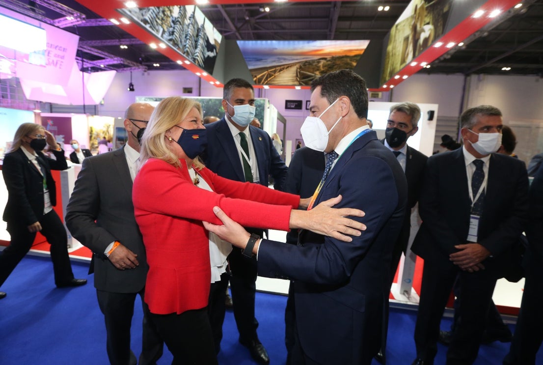 Representatives of the tourism industry in Andalucía and the Costa del Sol at the World Travel Market 2021 in London.