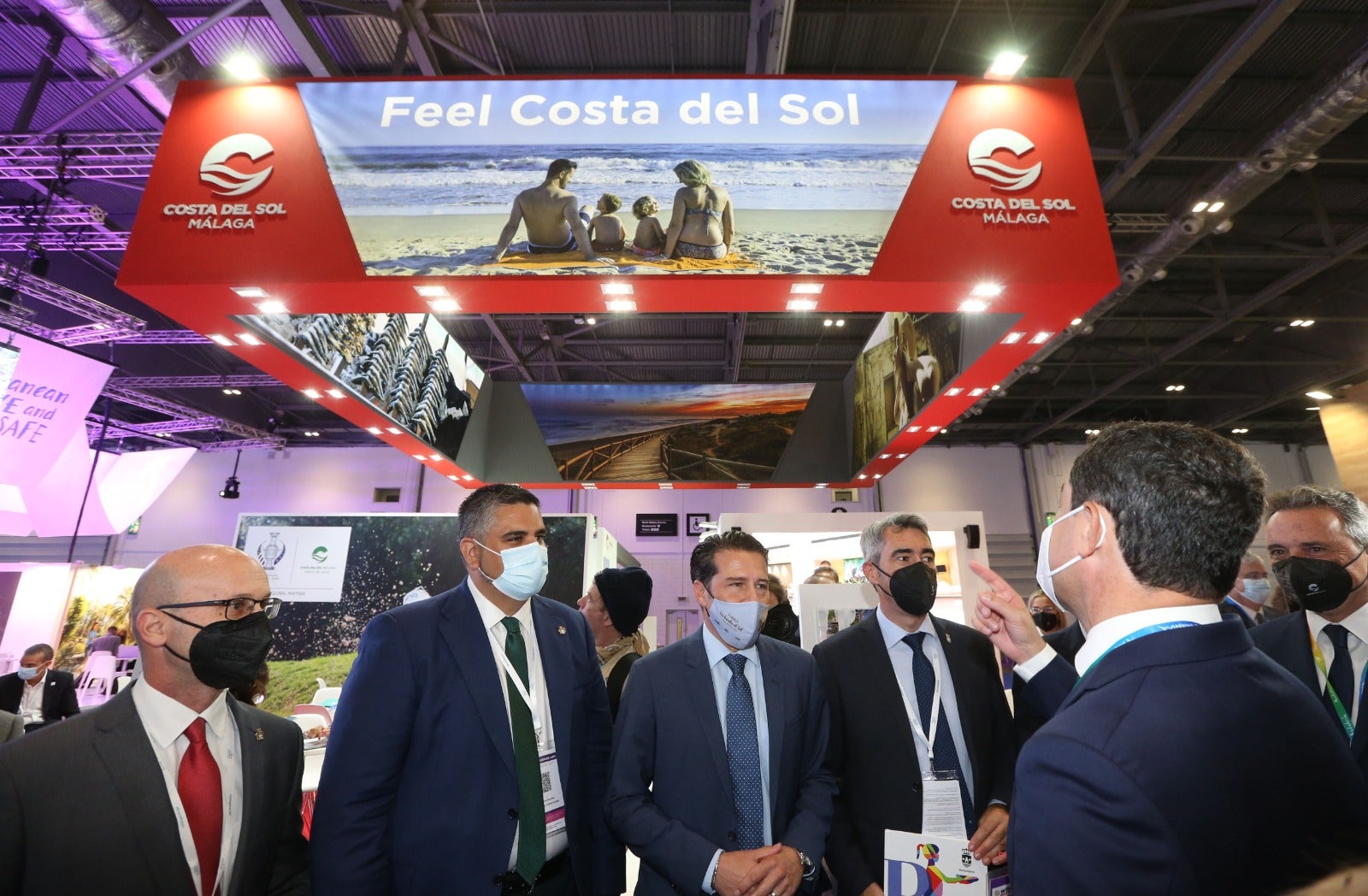 Representatives of the tourism industry in Andalucía and the Costa del Sol at the World Travel Market 2021 in London.