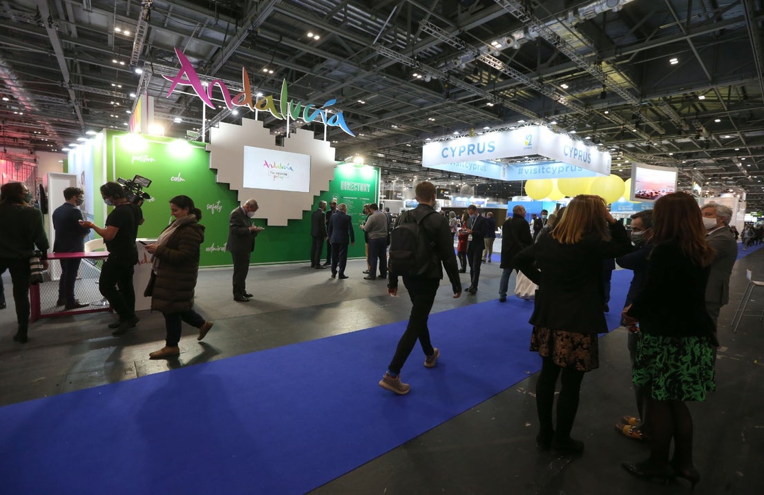 Representatives of the tourism industry in Andalucía and the Costa del Sol at the World Travel Market 2021 in London.
