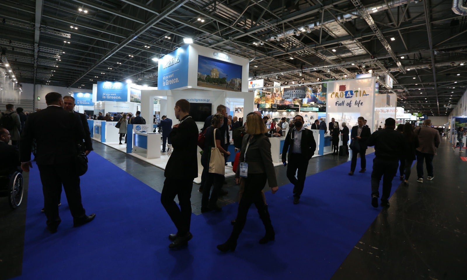Representatives of the tourism industry in Andalucía and the Costa del Sol at the World Travel Market 2021 in London.
