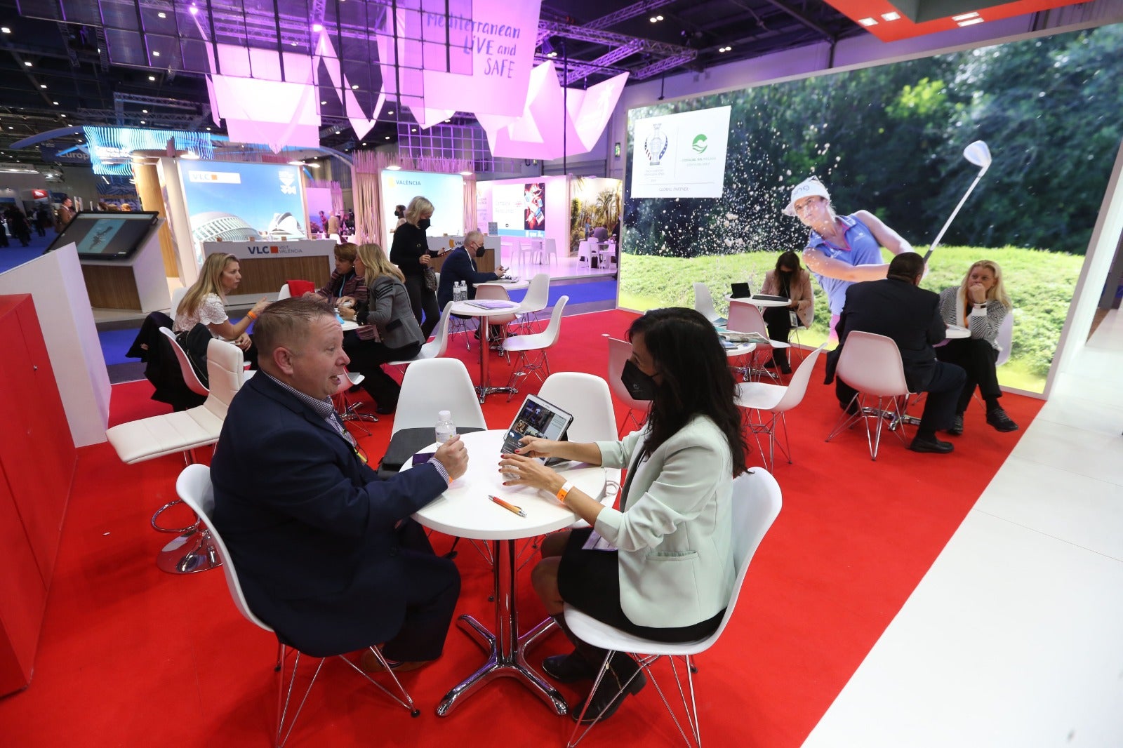 Representatives of the tourism industry in Andalucía and the Costa del Sol at the World Travel Market 2021 in London.