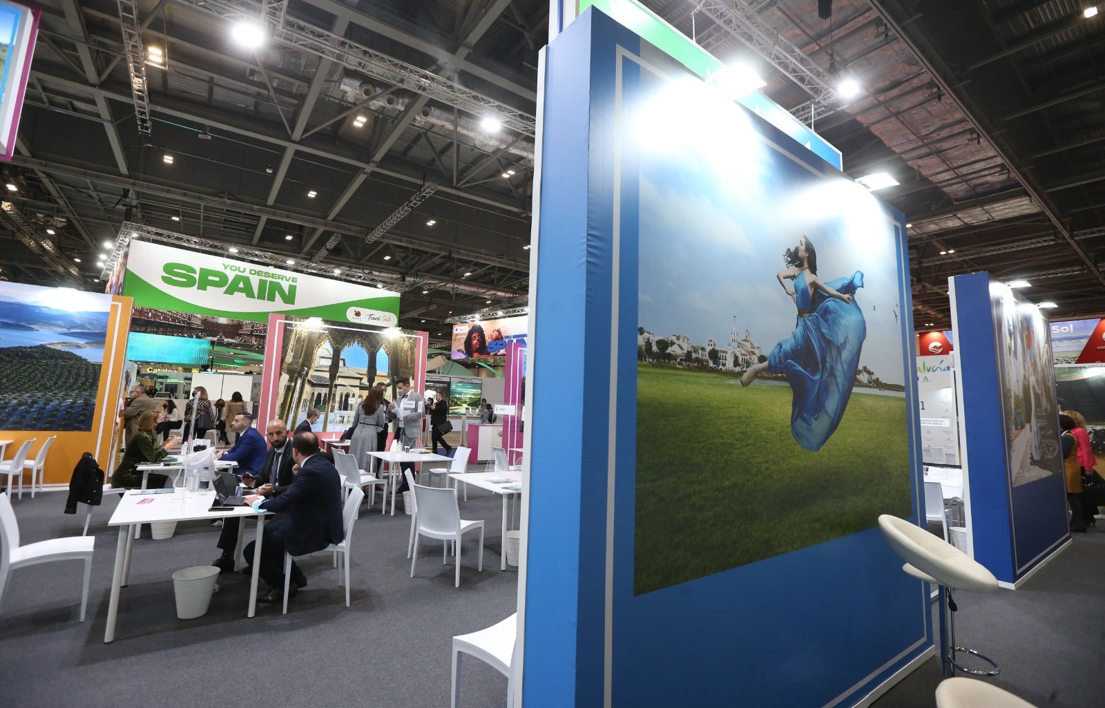 Representatives of the tourism industry in Andalucía and the Costa del Sol at the World Travel Market 2021 in London.