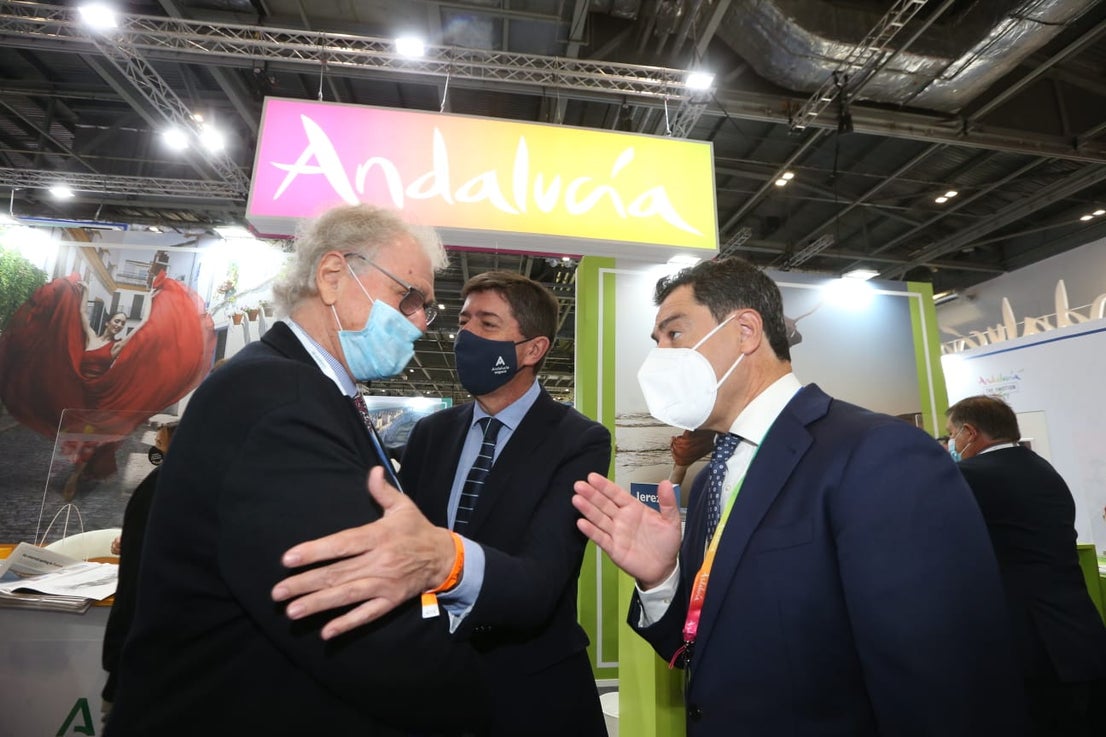 Representatives of the tourism industry in Andalucía and the Costa del Sol at the World Travel Market 2021 in London.