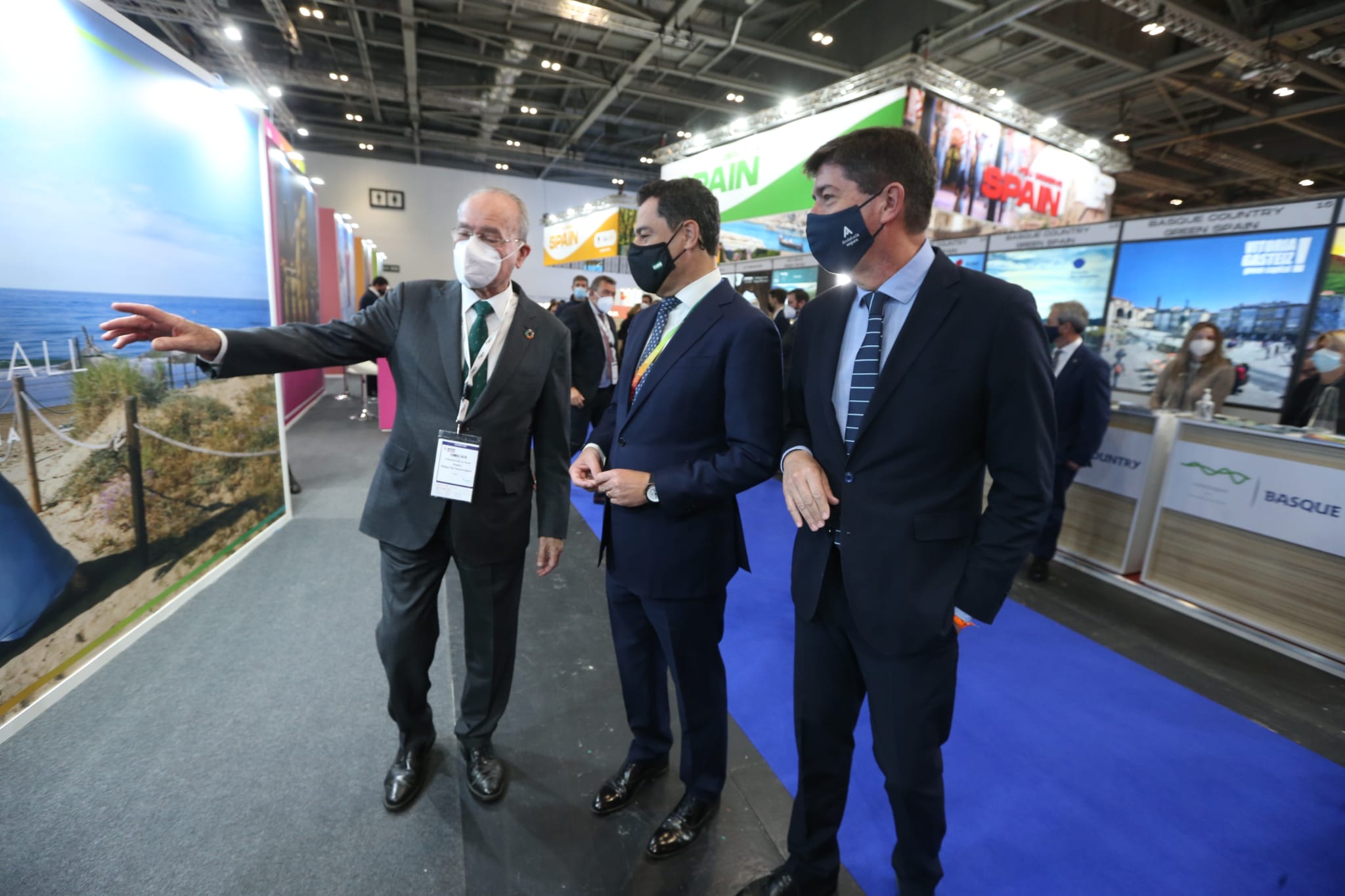 Representatives of the tourism industry in Andalucía and the Costa del Sol at the World Travel Market 2021 in London.