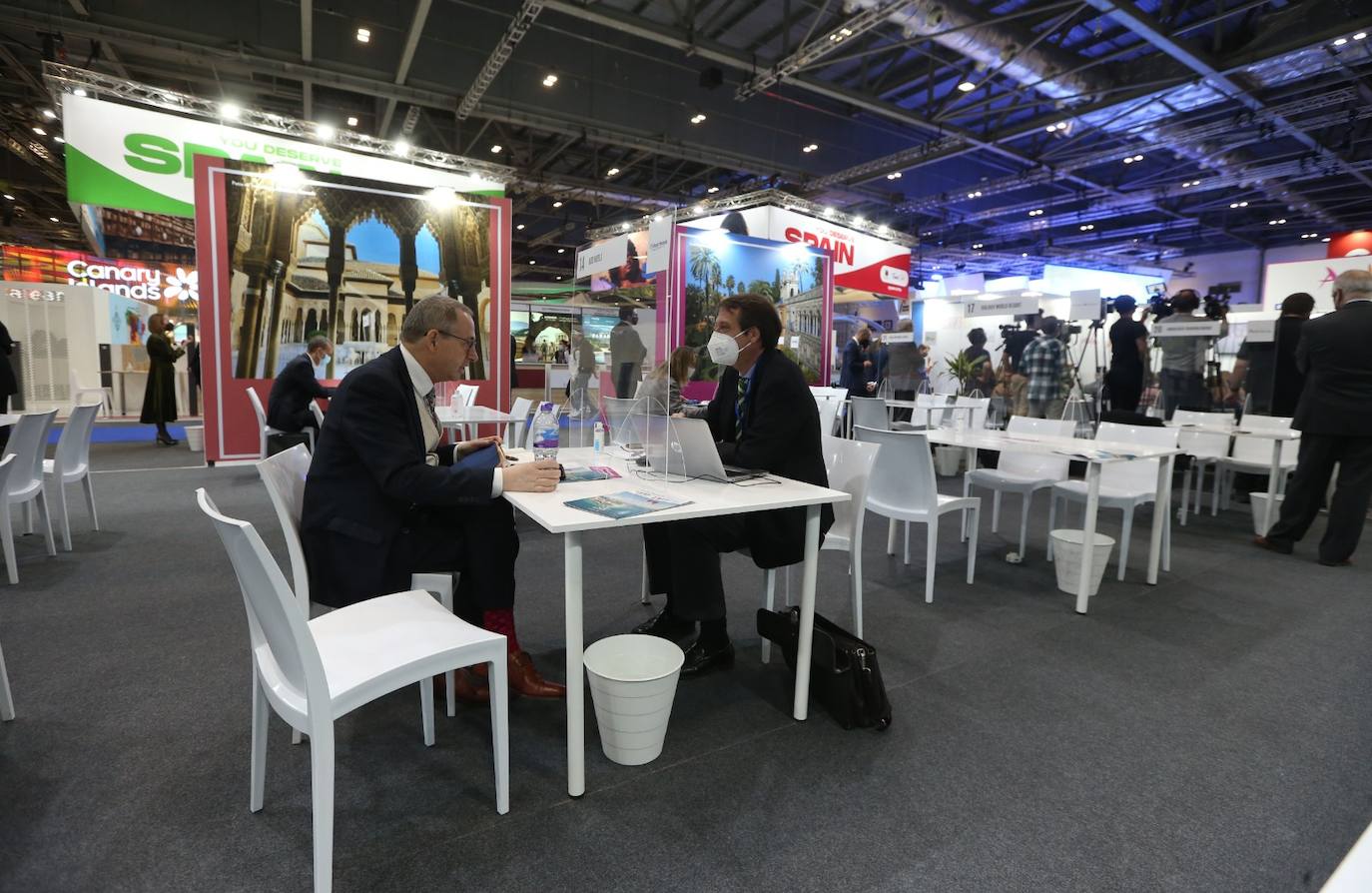 Representatives of the tourism industry in Andalucía and the Costa del Sol at the World Travel Market 2021 in London.