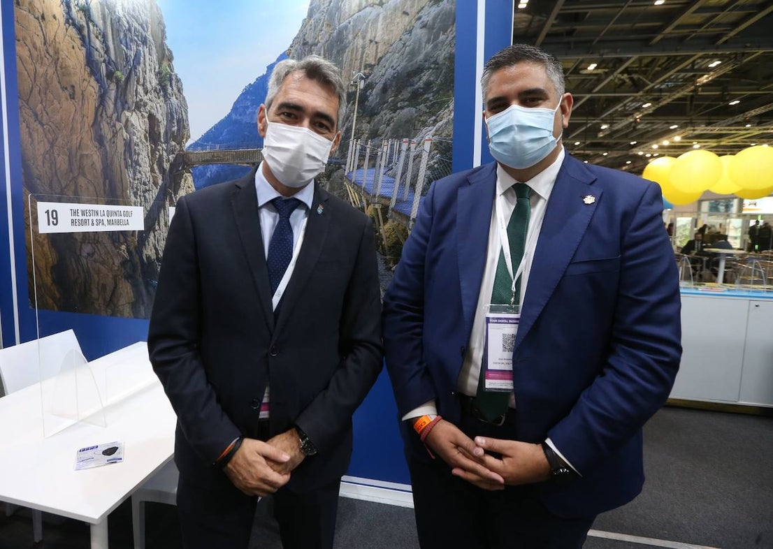 Representatives of the tourism industry in Andalucía and the Costa del Sol at the World Travel Market 2021 in London.