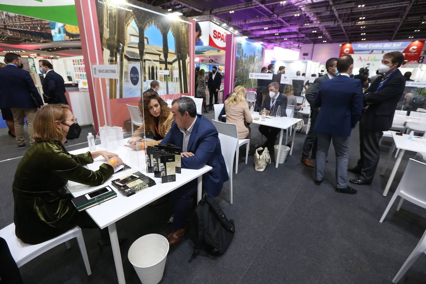 Representatives of the tourism industry in Andalucía and the Costa del Sol at the World Travel Market 2021 in London.
