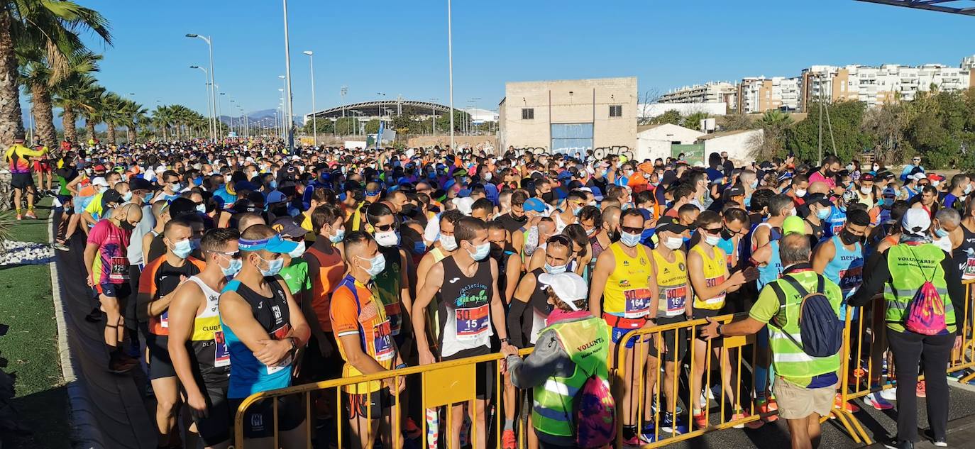Almost 7,000 people participated in the Malaga half marathon on Sunday.