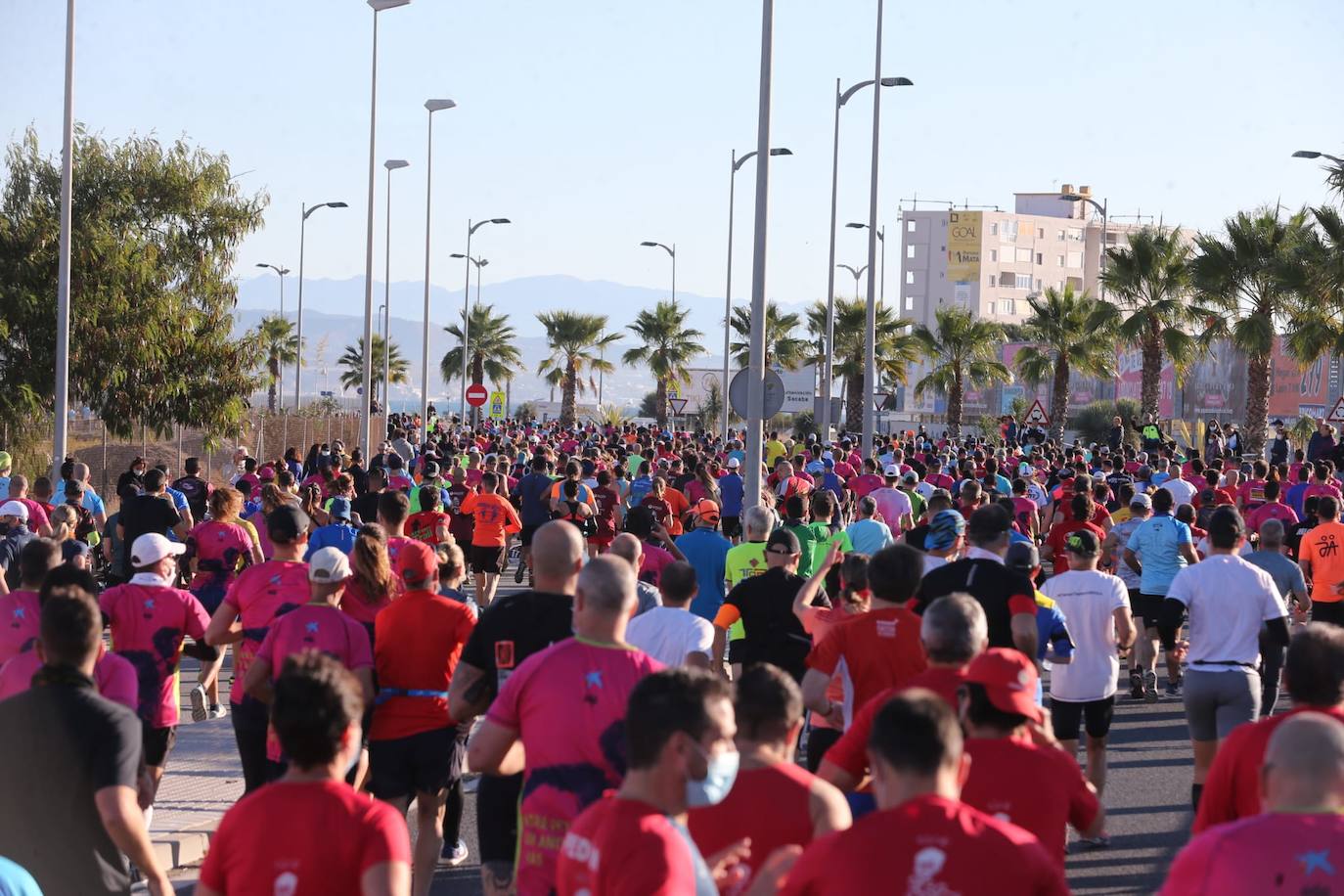 Almost 7,000 people participated in the Malaga half marathon on Sunday.