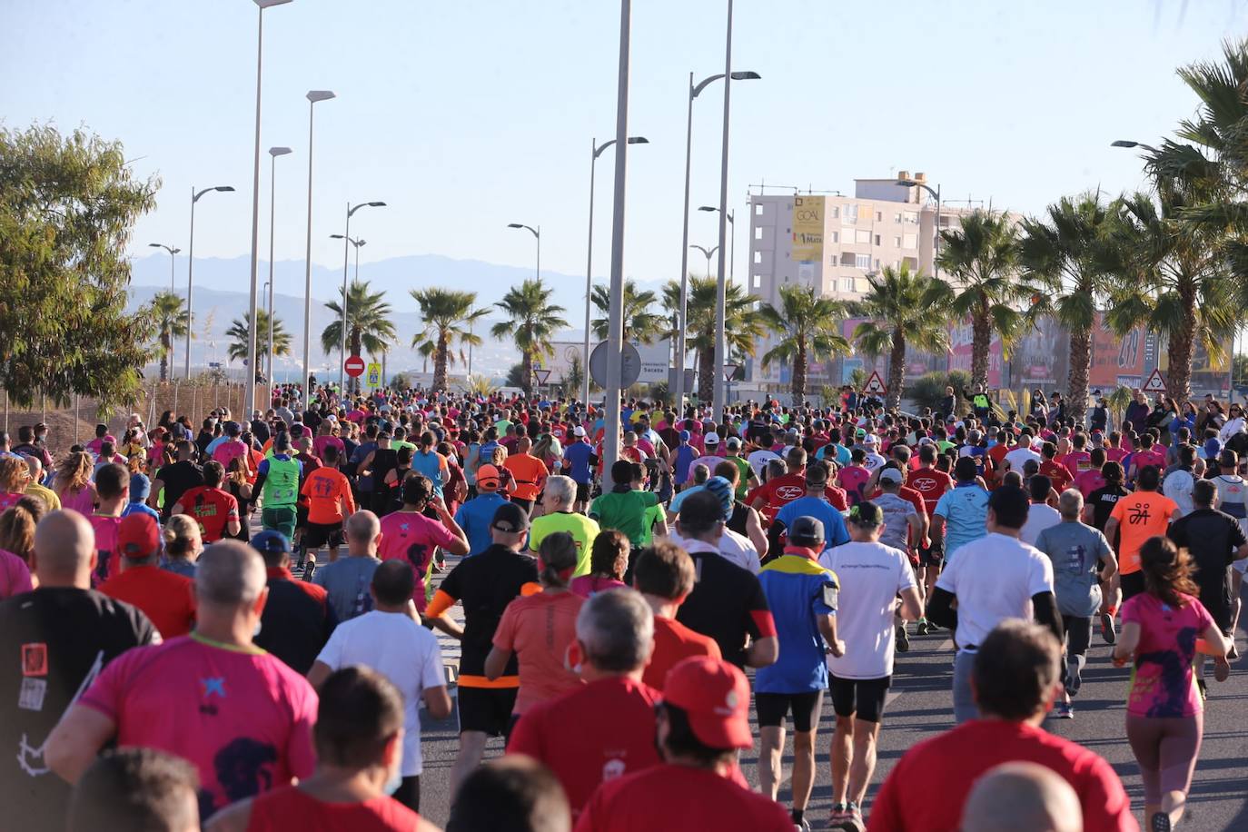 Almost 7,000 people participated in the Malaga half marathon on Sunday.