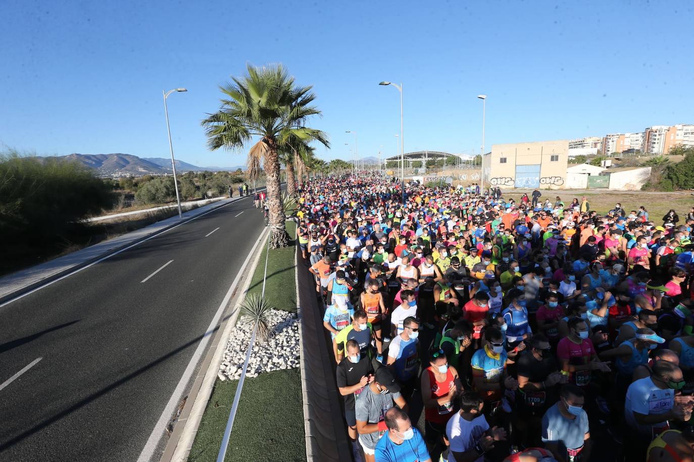Almost 7,000 people participated in the Malaga half marathon on Sunday.