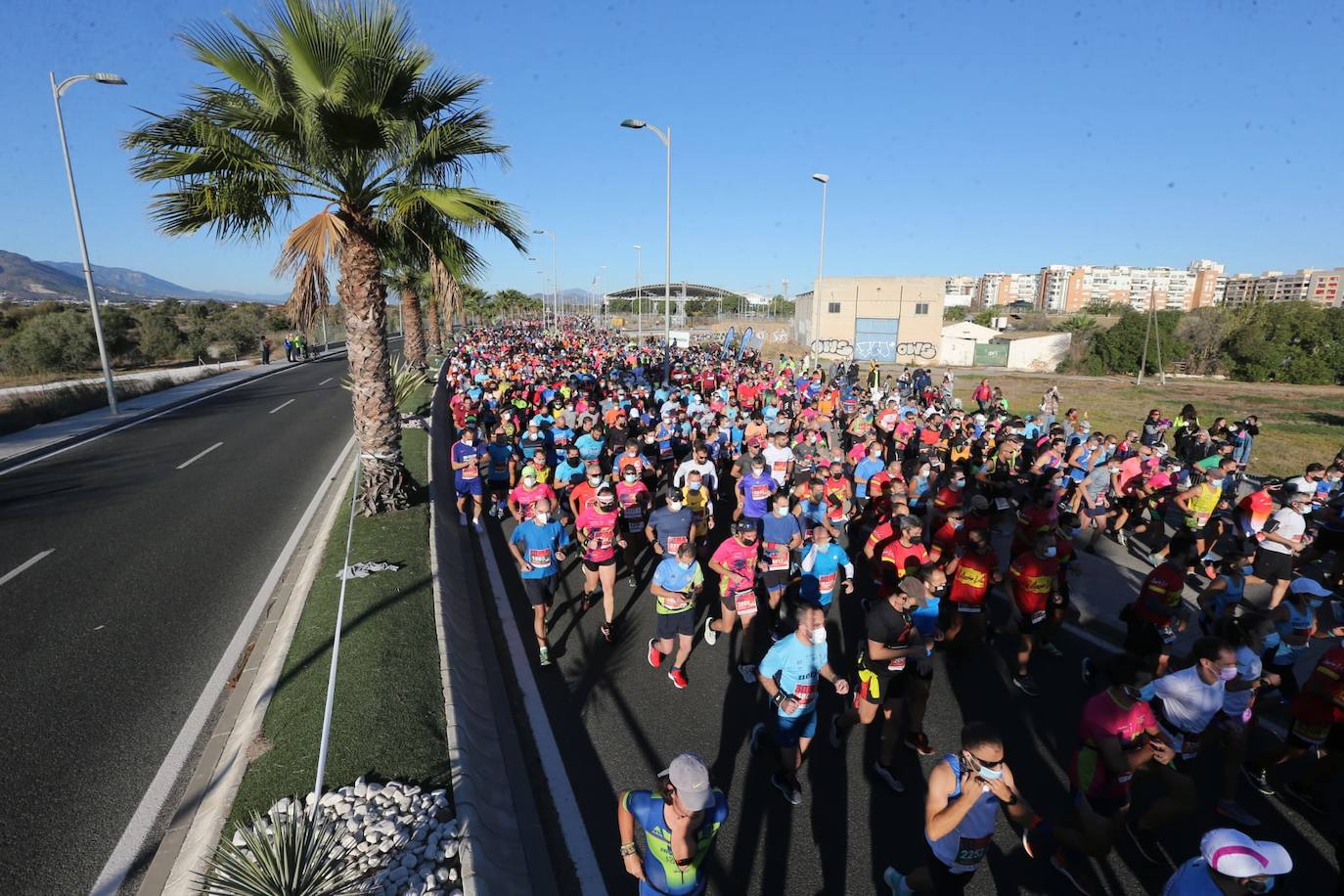 Almost 7,000 people participated in the Malaga half marathon on Sunday.