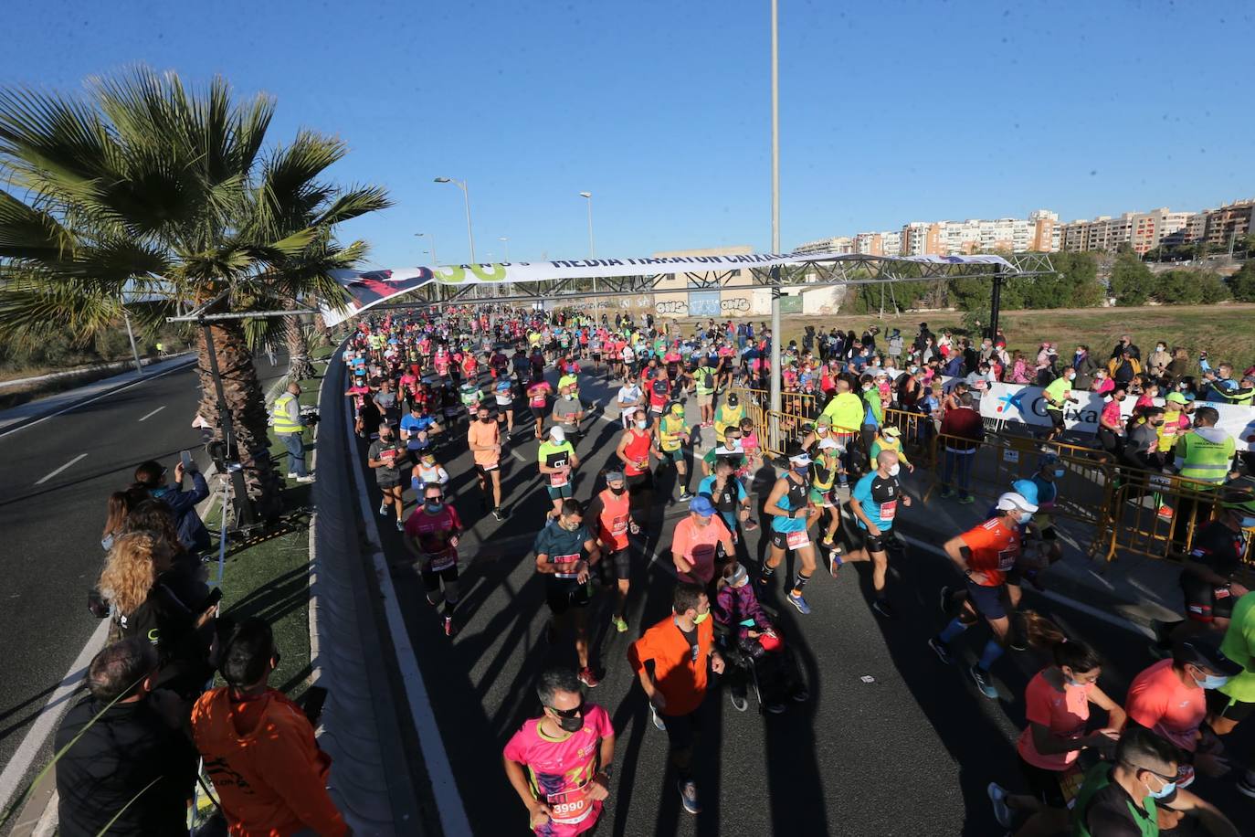 Almost 7,000 people participated in the Malaga half marathon on Sunday.