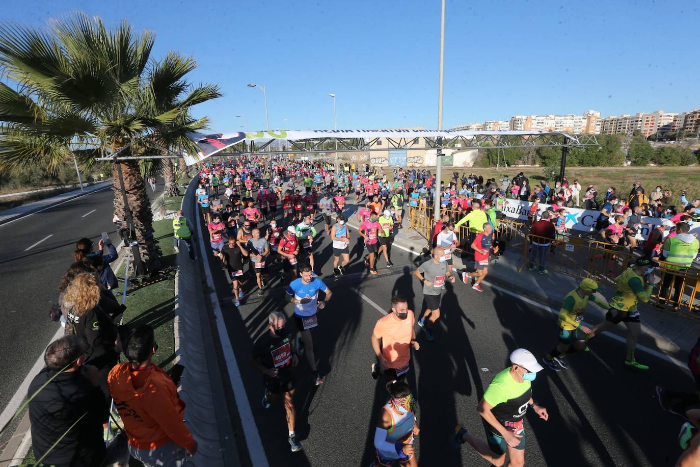 Almost 7,000 people participated in the Malaga half marathon on Sunday.