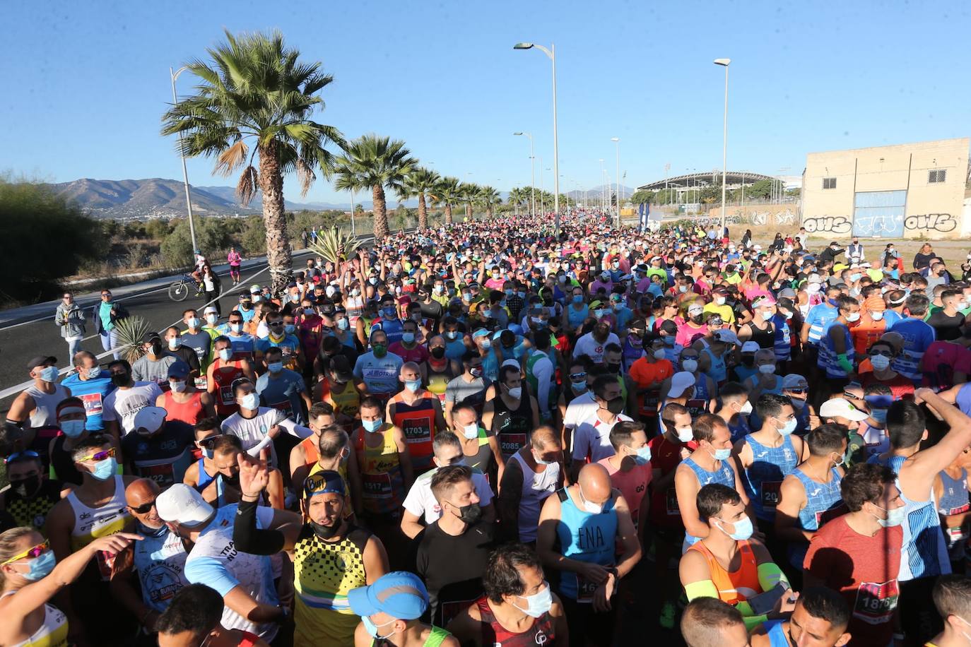 Almost 7,000 people participated in the Malaga half marathon on Sunday.