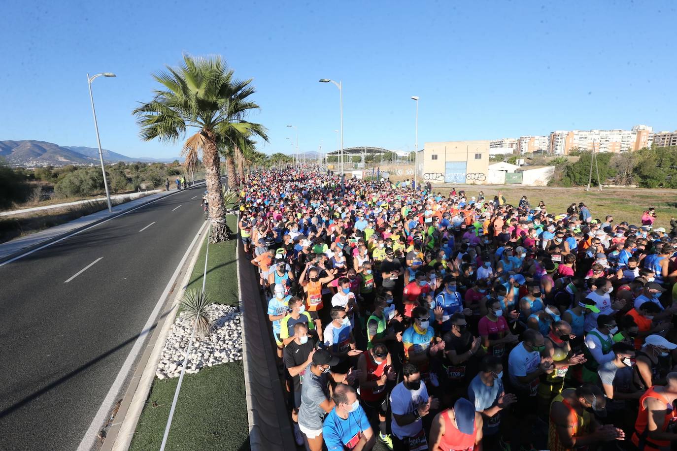 Almost 7,000 people participated in the Malaga half marathon on Sunday.
