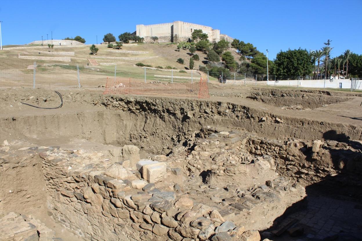 Part of the excavation of the Roman settlement in Fuengirola. 