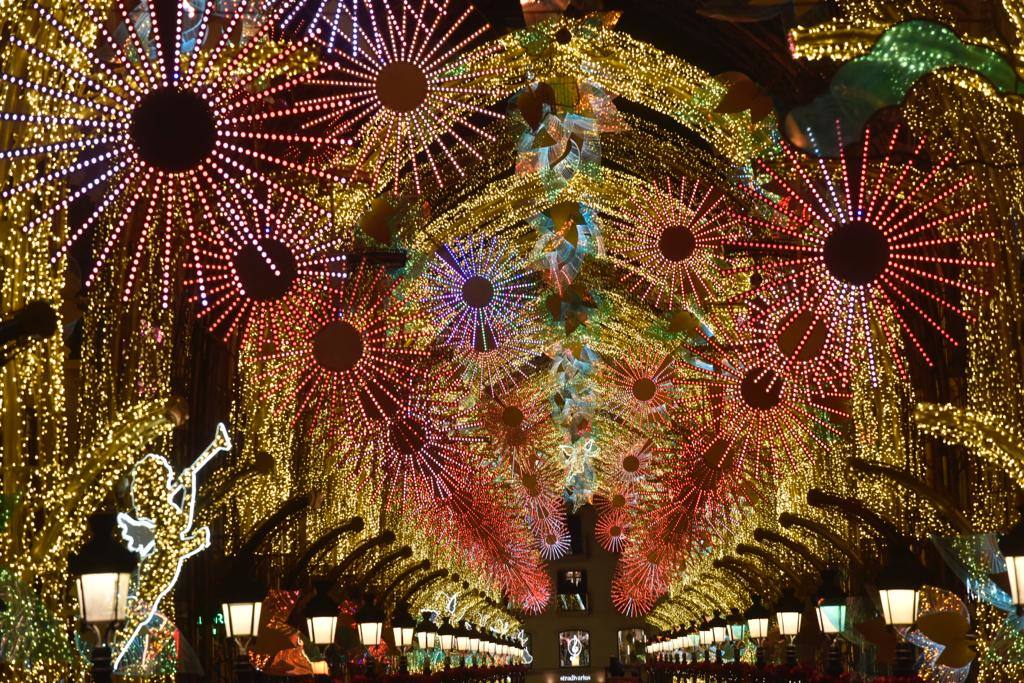 The festive spirit has arrived in the streets of the city of Malaga.