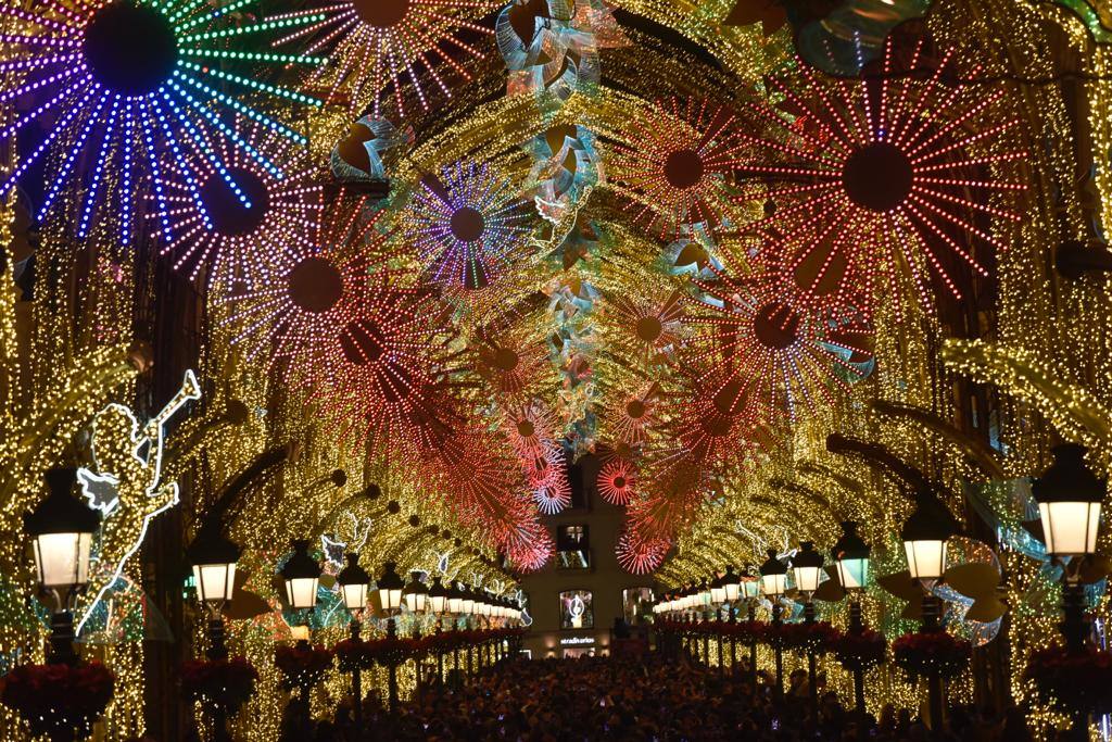 The festive spirit has arrived in the streets of the city of Malaga.