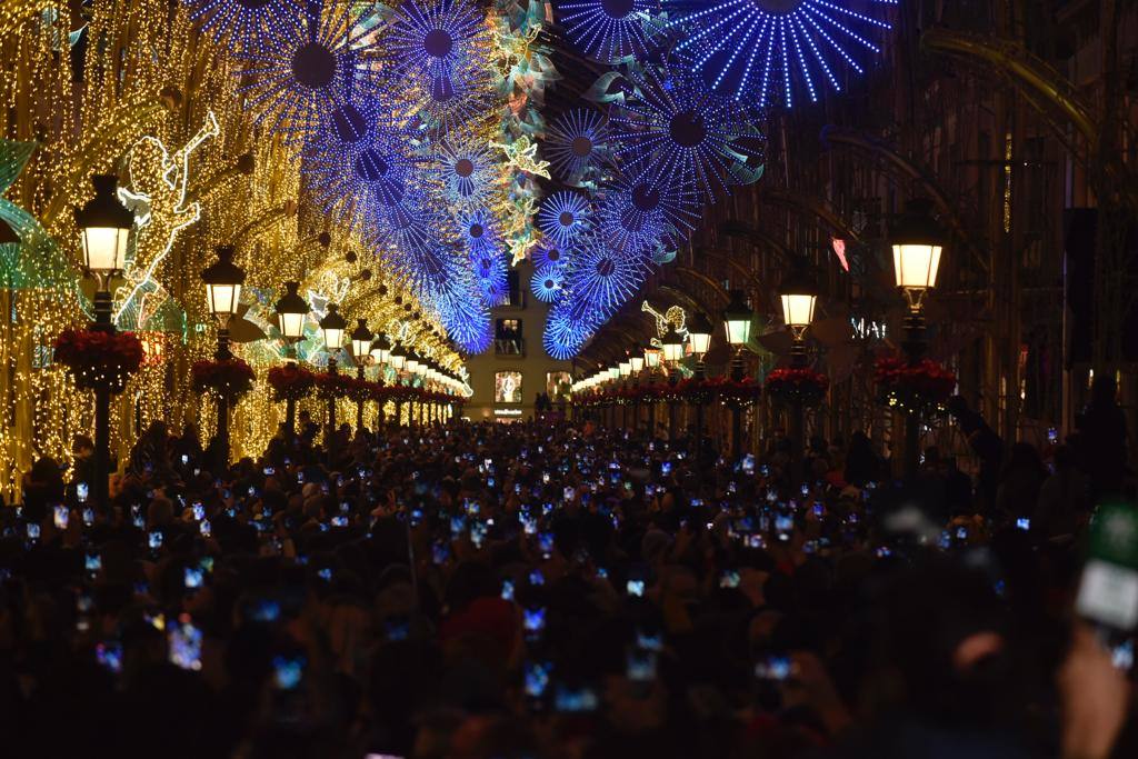 The festive spirit has arrived in the streets of the city of Malaga.