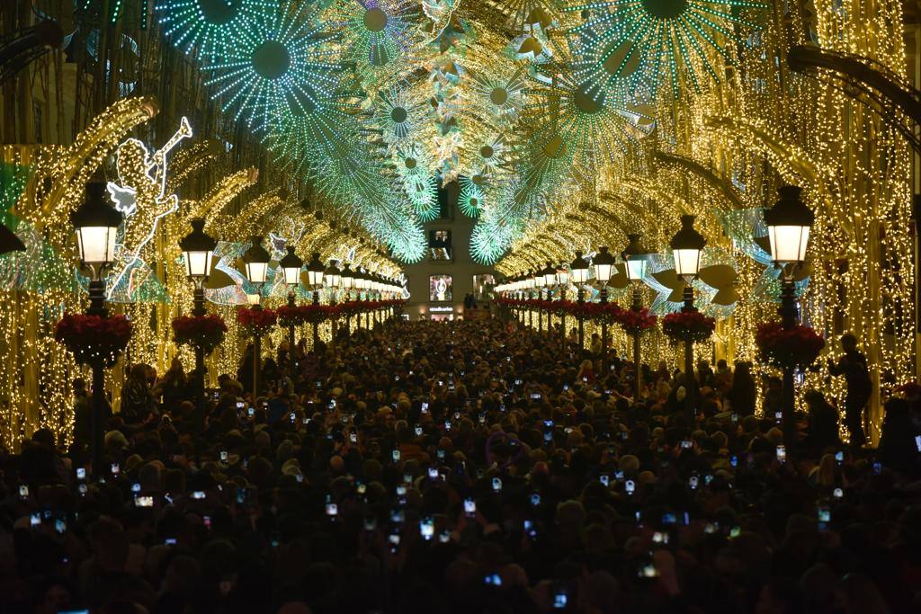 The festive spirit has arrived in the streets of the city of Malaga.