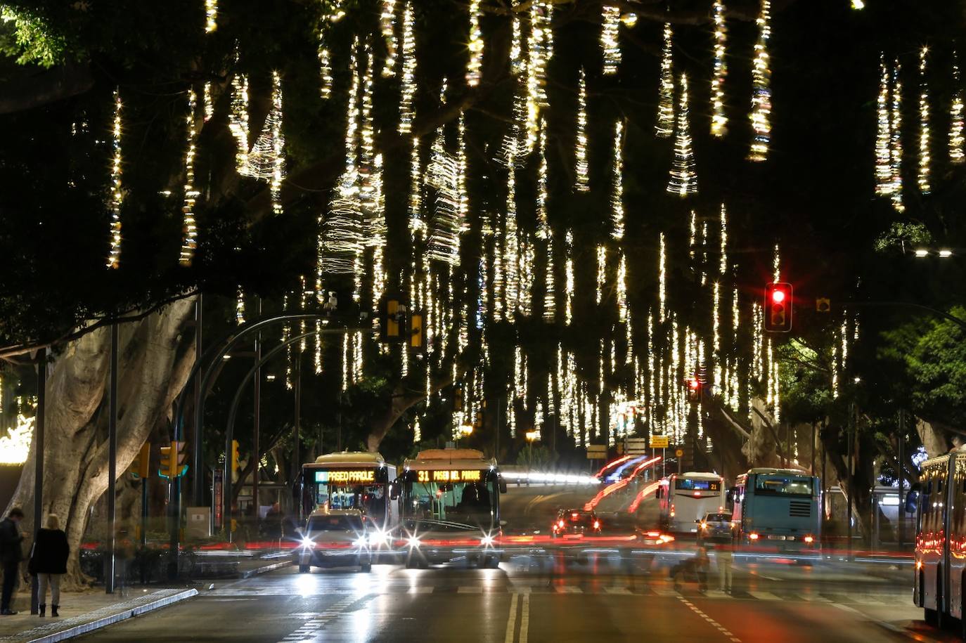 The festive spirit has arrived in the streets of the city of Malaga.