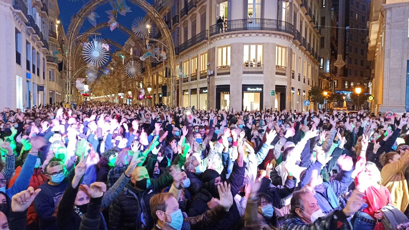 The festive spirit has arrived in the streets of the city of Malaga.