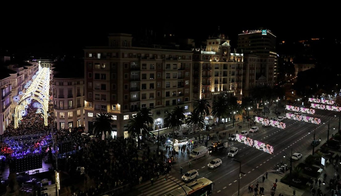 The festive spirit has arrived in the streets of the city of Malaga.