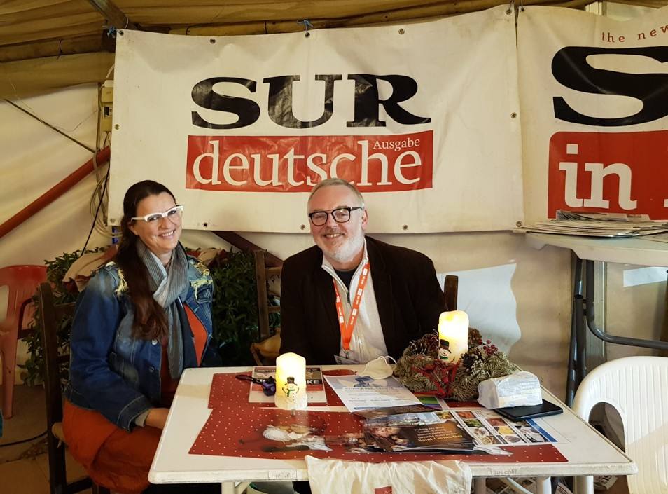 Entertainment at the Torrox International Christmas market.