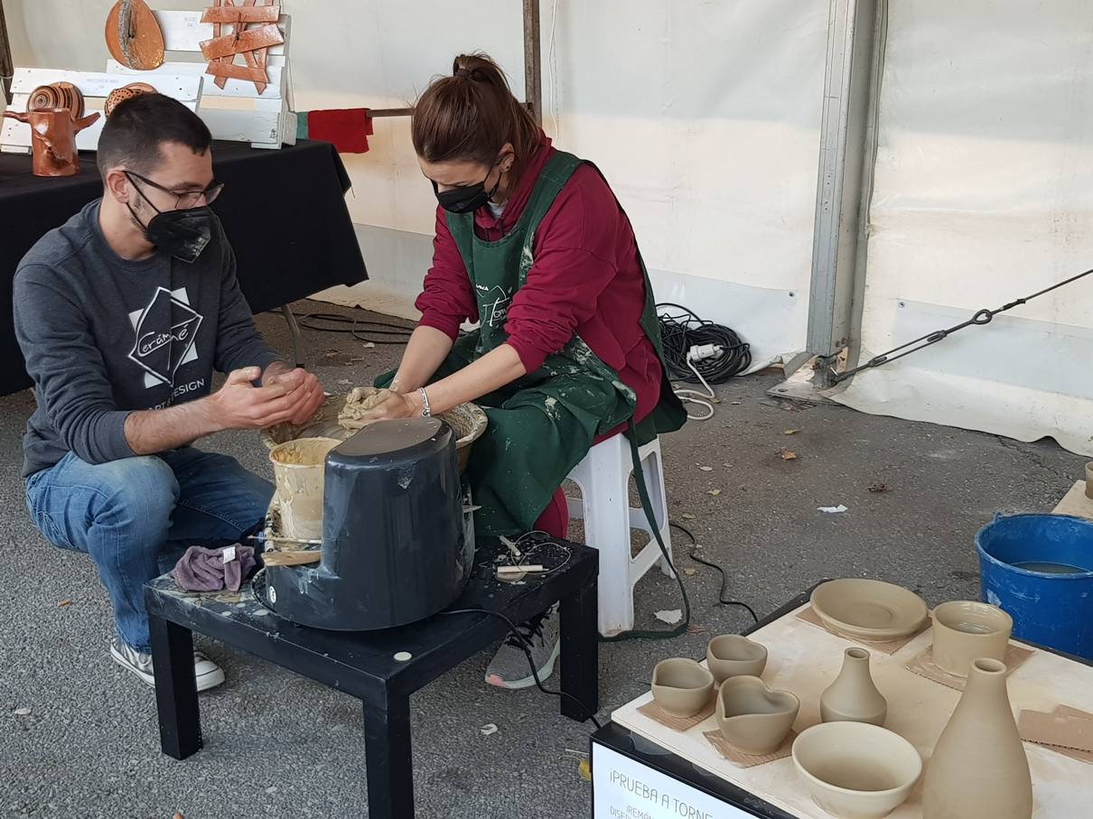 Entertainment at the Torrox International Christmas market.