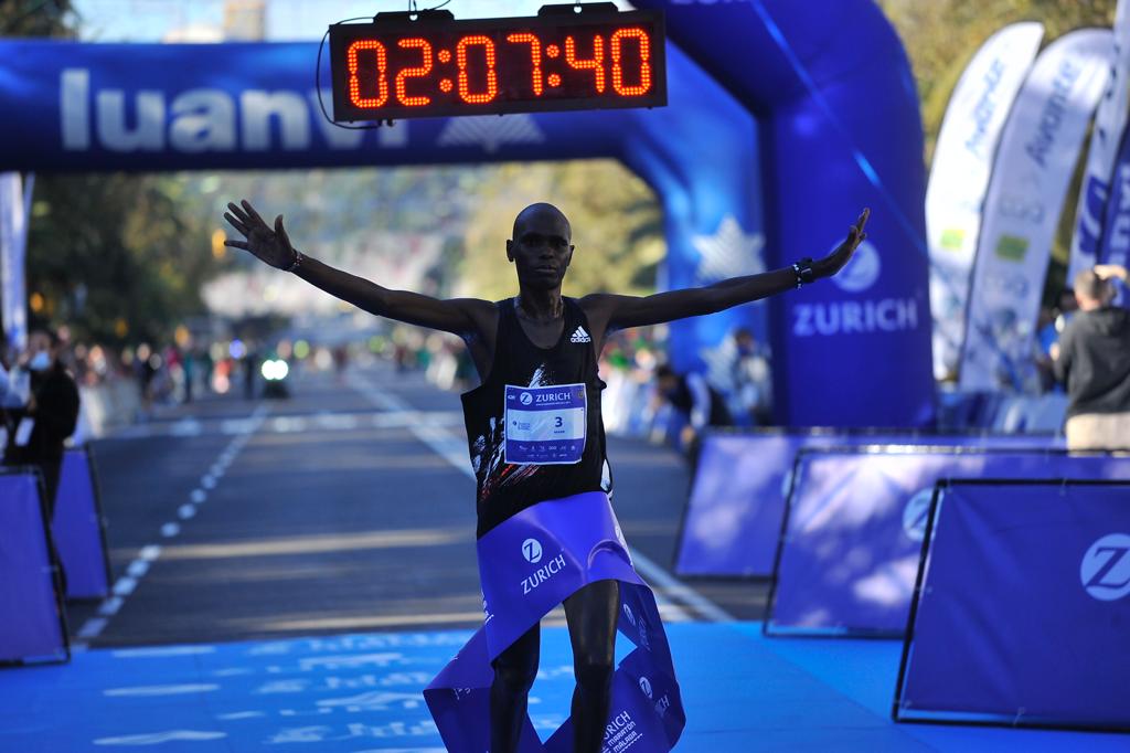 Around 9,000 runners participated in the event that also included a half-marathon, which had 4,700 participants