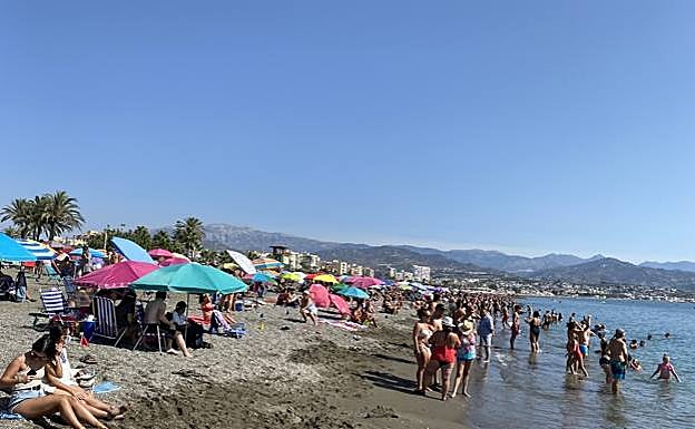 Torre del Mar beach in September 2021 