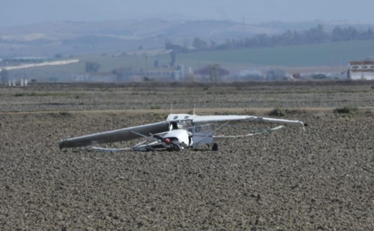 The scene of the fatal crash 