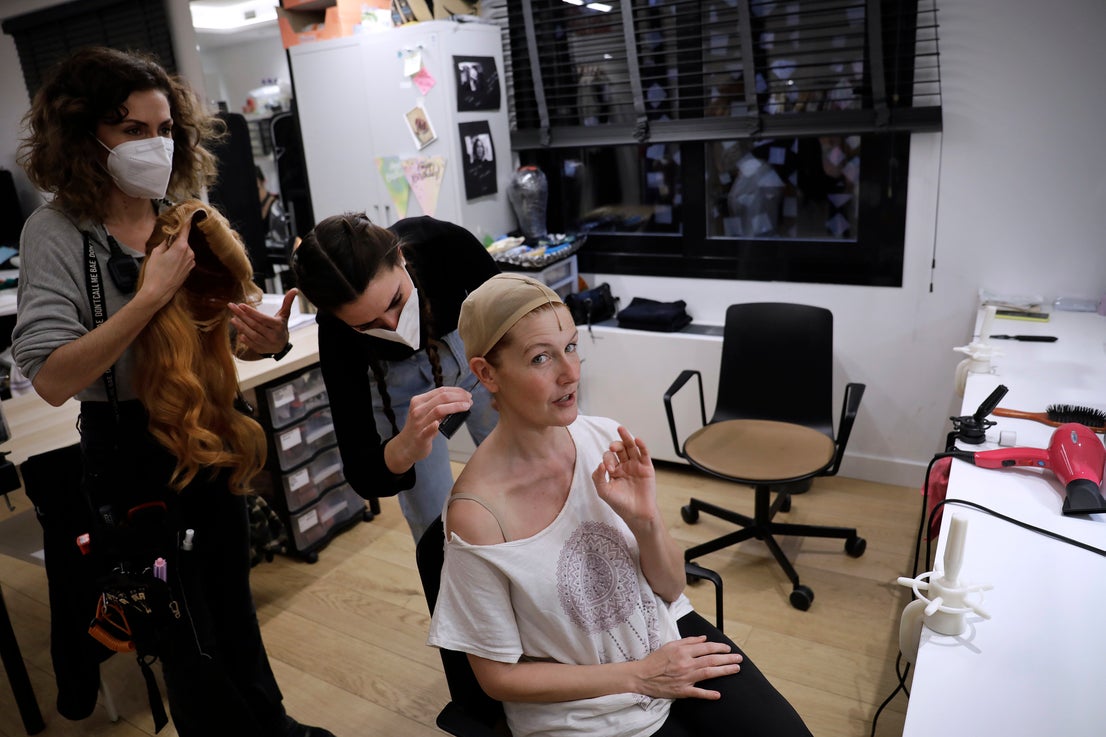 Behind the scenes at the Soho theatre as Antonio Banderas and the cast of Company prepare for a show.