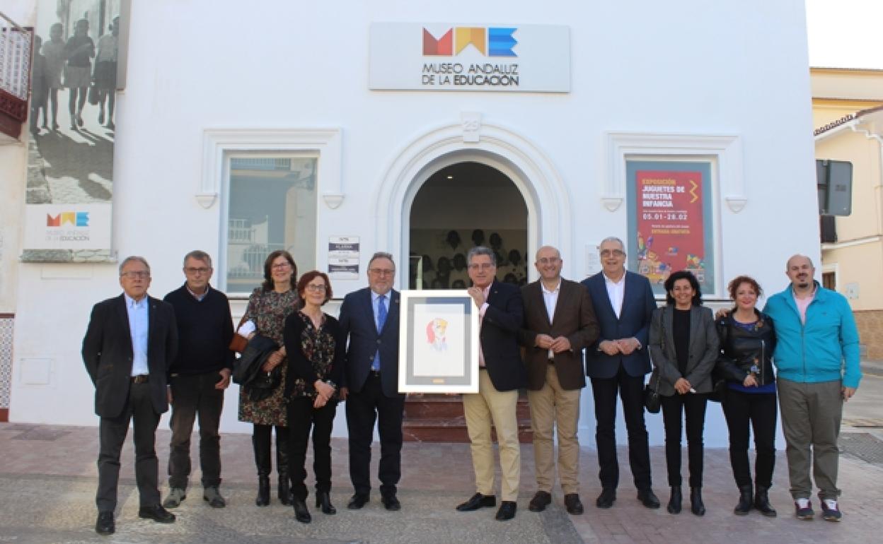 Presentation of the award at the MAE in Alhaurín de la Torre. 