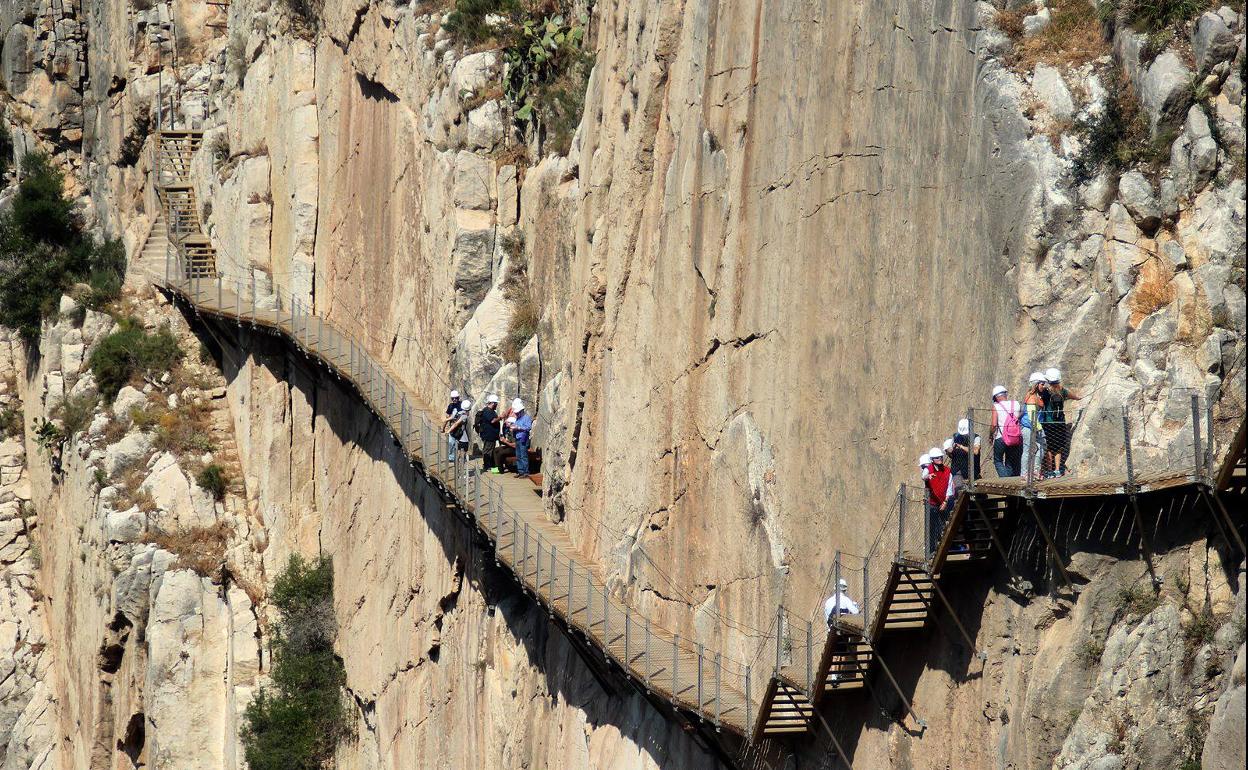 The suspended walkway has become one of Malaga province's biggest draws for tourists.