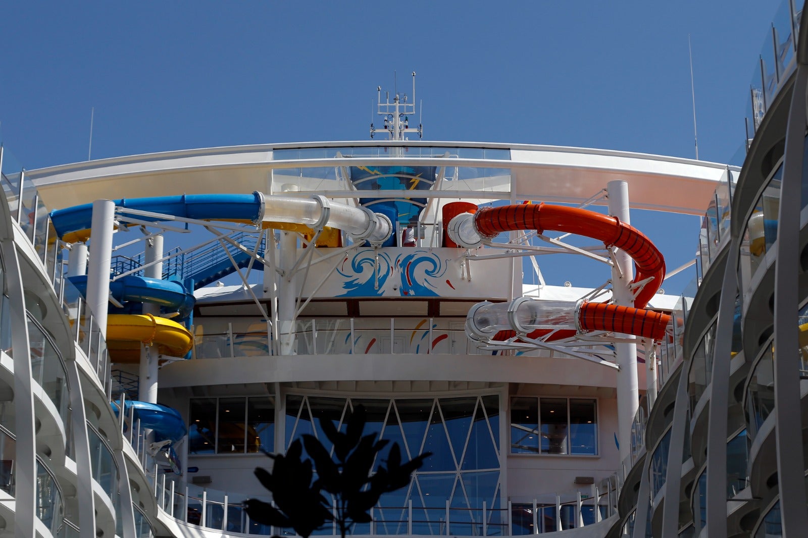 The Wonder of the Seas docks in Malaga, its first port of call in Spain.