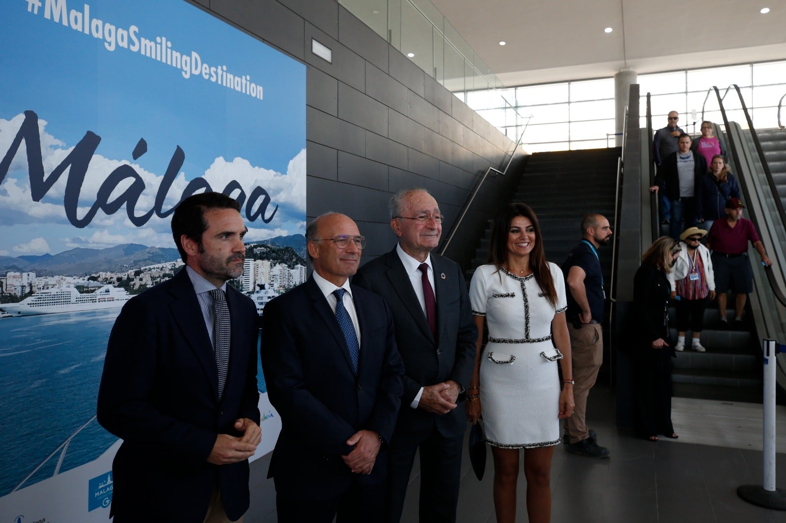 The Wonder of the Seas docks in Malaga, its first port of call in Spain.