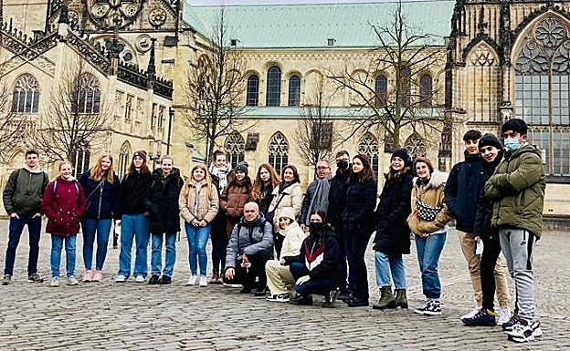The group in Germany in February.