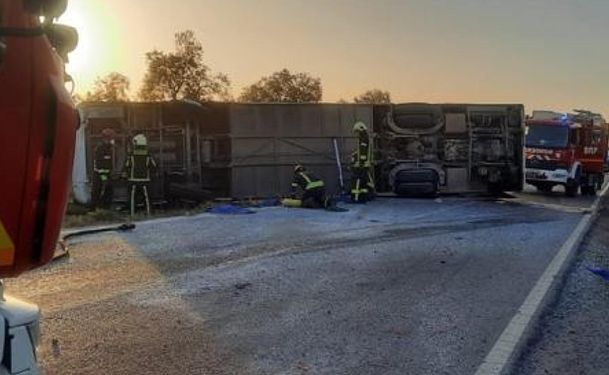 Emergency services were quickly at the scene. 