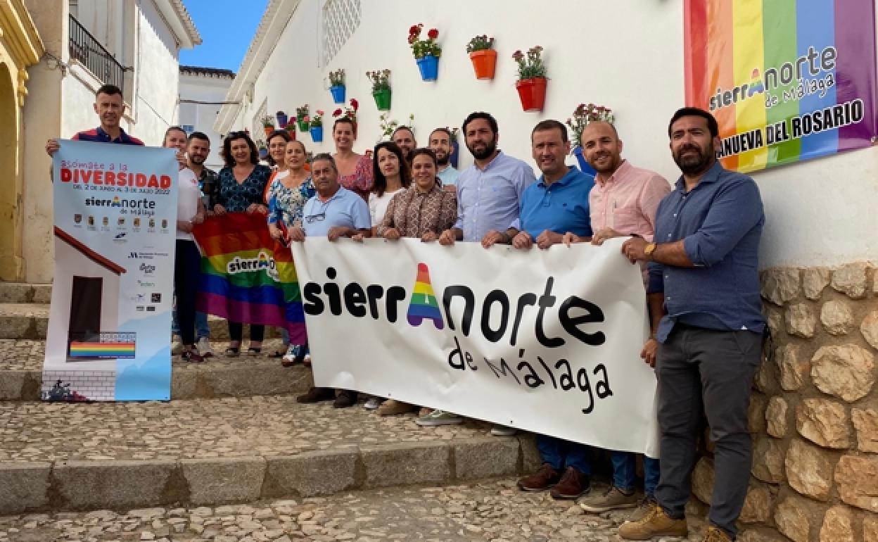 Presentation of the LGBT+ Pride event in the Sierra Norte de Málaga. 