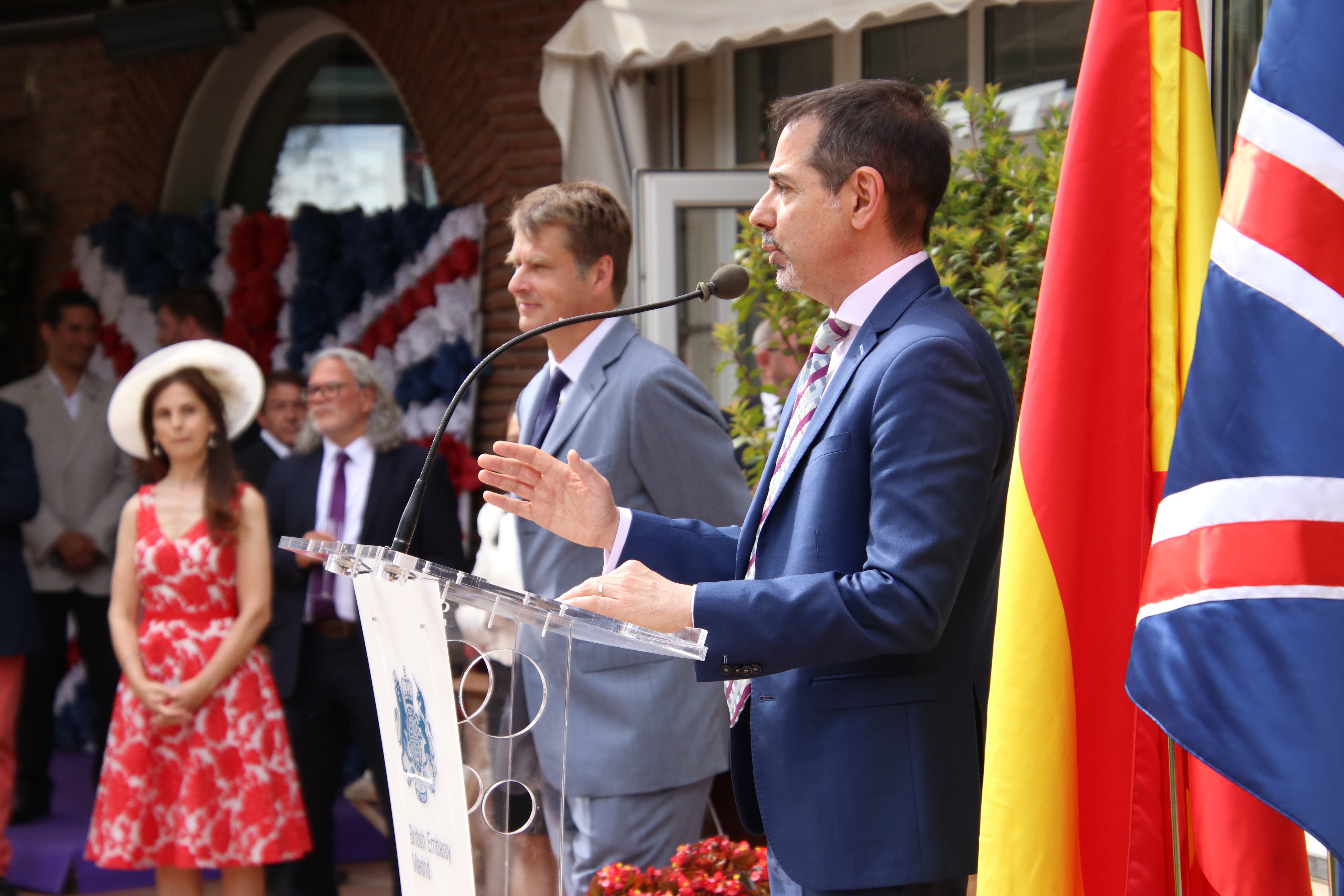 The Queen's Platinum Jubilee was marked in Madrid with a function hosted at the residence of Her Majesty's Ambassador to Spain and Andorra