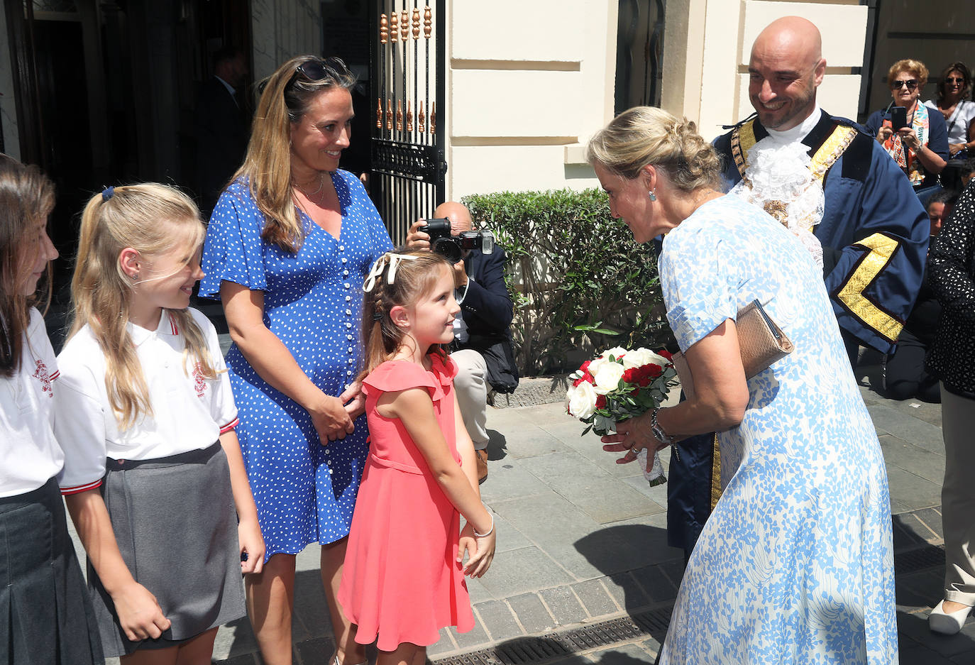 The Earl and Countess of Wessex during their second royal visit to the Rock