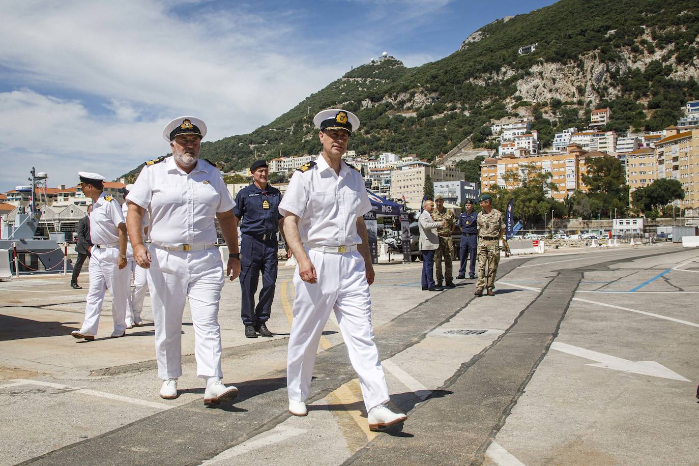 The Earl and Countess of Wessex during their second royal visit to the Rock