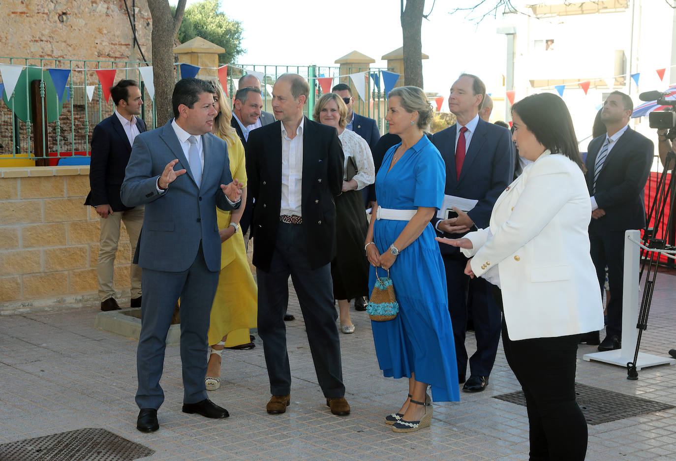 The Earl and Countess of Wessex during their second royal visit to the Rock