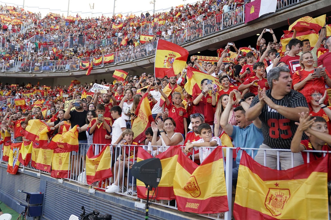 The atmosphere at La Rosaleda. 