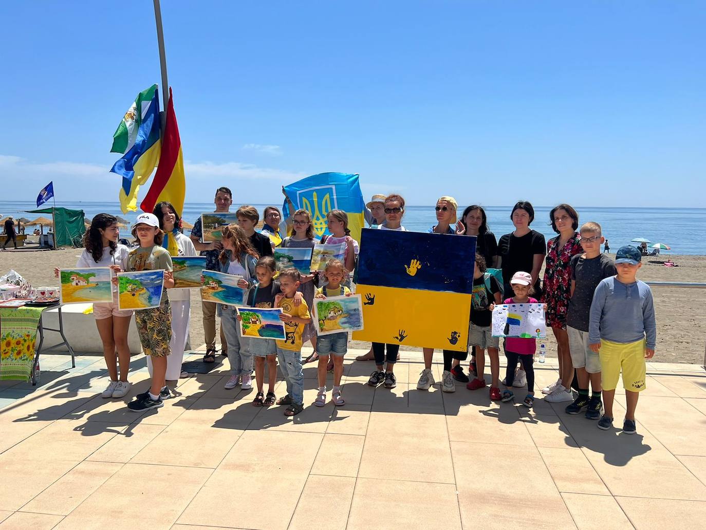 Prosvita helps Ukrainian refugees to learn Spanish and integrate in Estepona. 