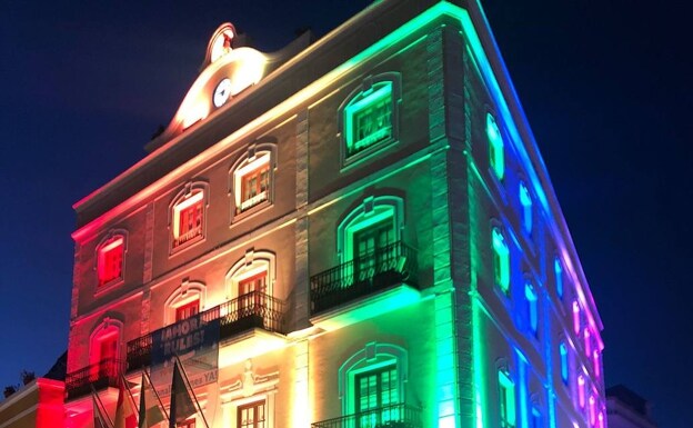 Almuñécar town hall will be lit up in the rainbow flag colours 