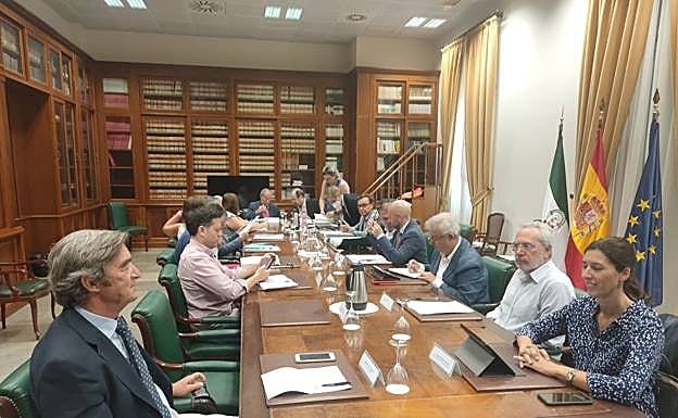 Members of the Foundation during Tuesday's meeting 