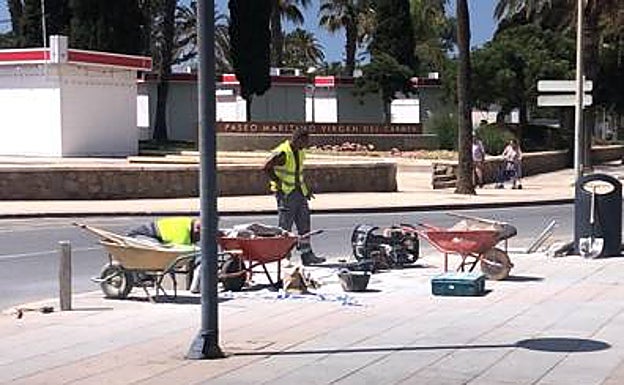 The cleanup operation on Wednesday morning 